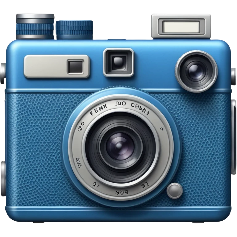 old-school blue camera emoji