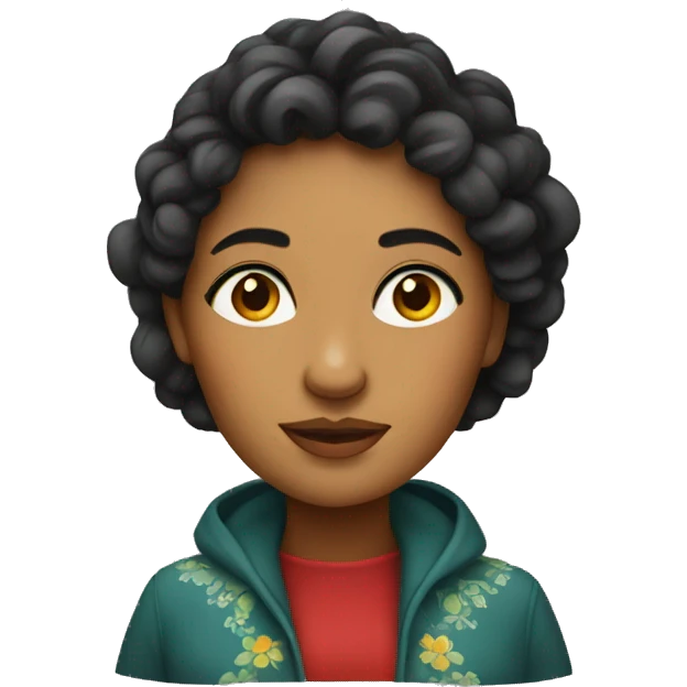 A stereotypical Portuguese woman emoji