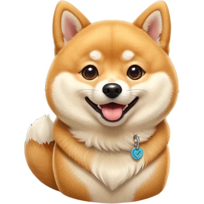 Funny dog like DOGE (cryptomoney) - Looks surprised emoji