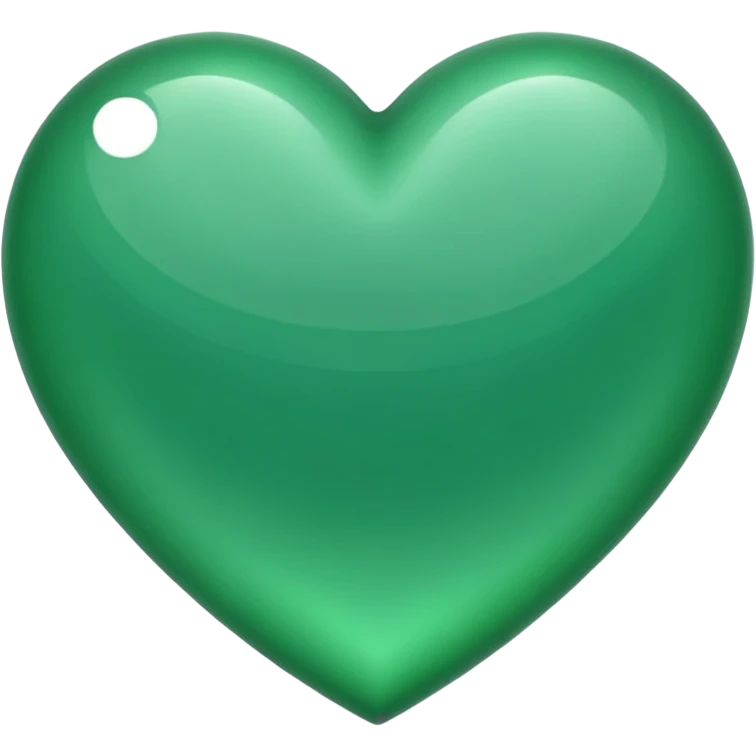 Emerald heart emoji