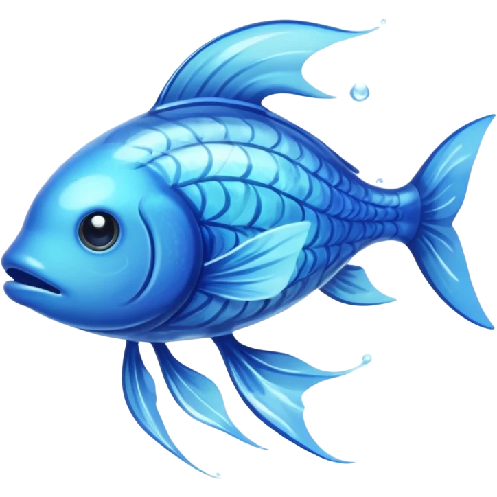 water elemental fish with water effects emoji