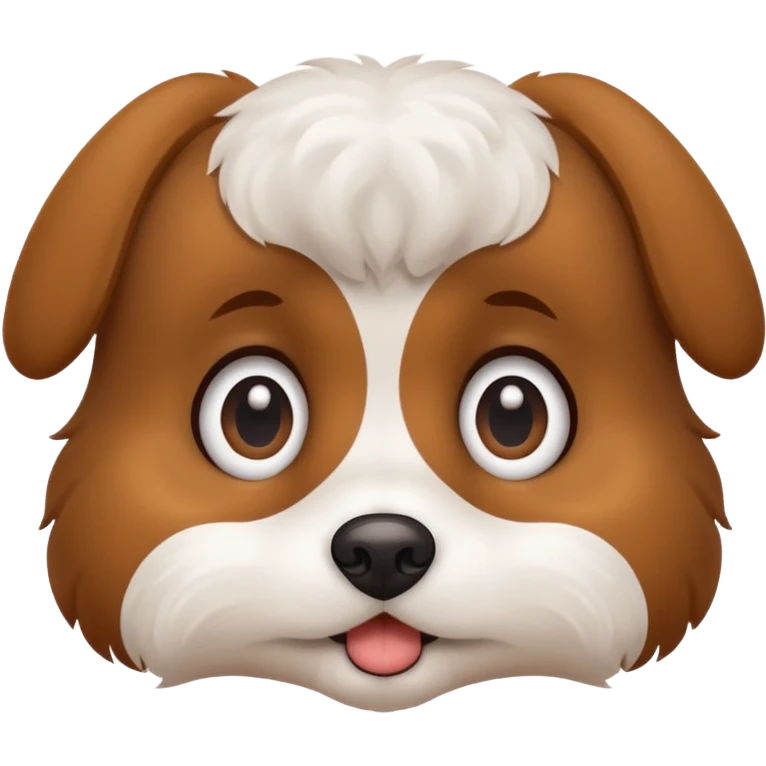 Shy dog emoji