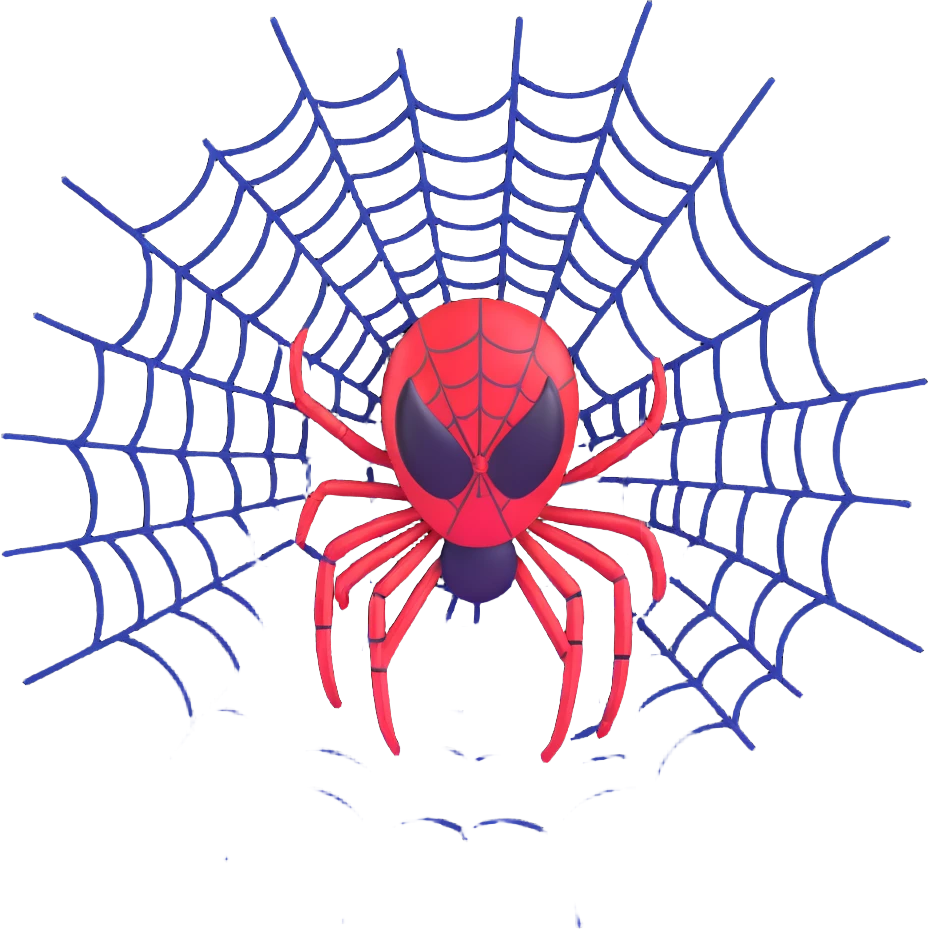 A spider web emoji