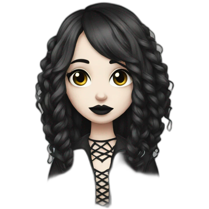 goth girl emoji