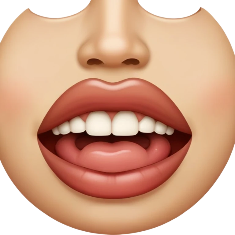 lip bite emoji