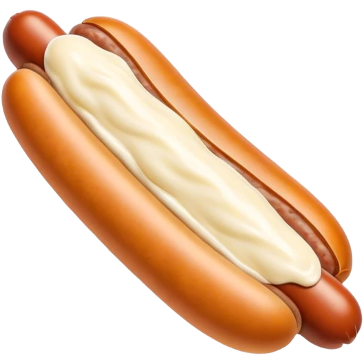 Saucisse pleine de mayonnaise emoji
