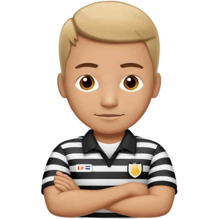 referee with crossed arms up emoji