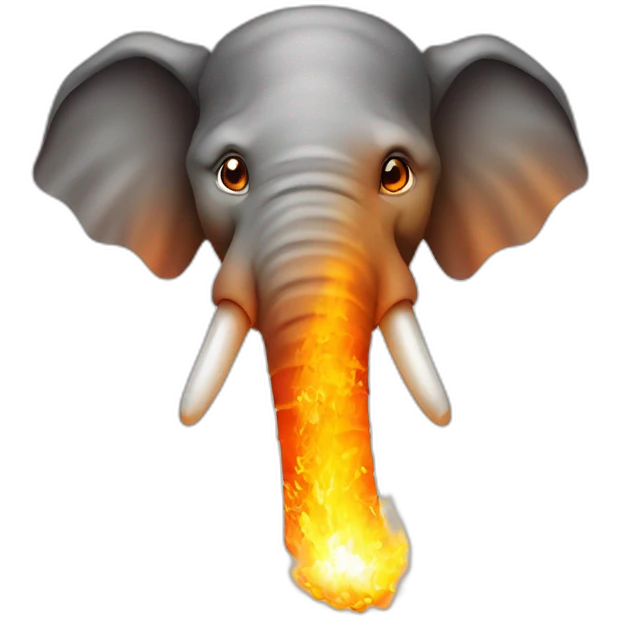 php elephant programming language logo on fire emoji