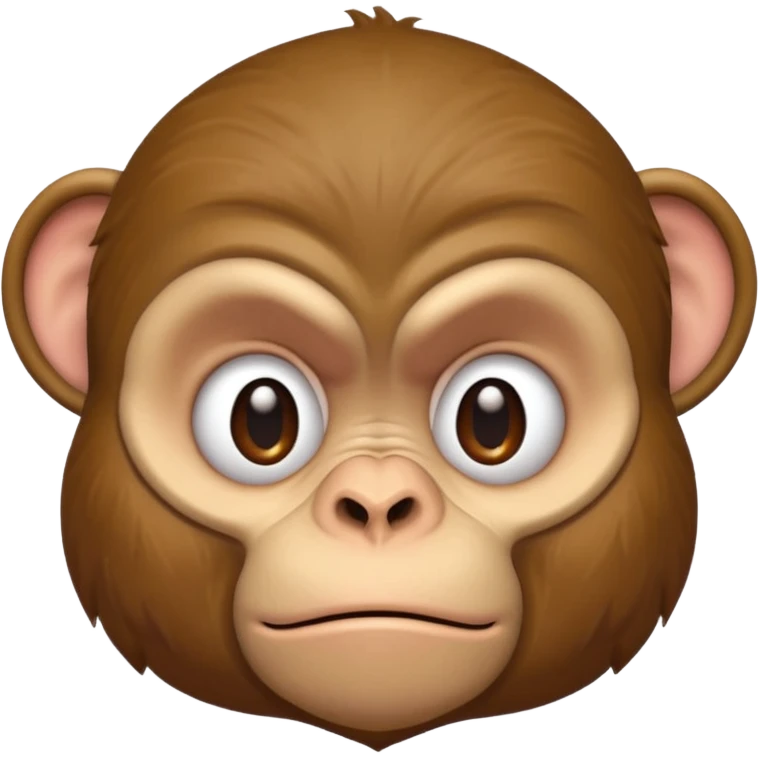 Monkey being grumpy emoji