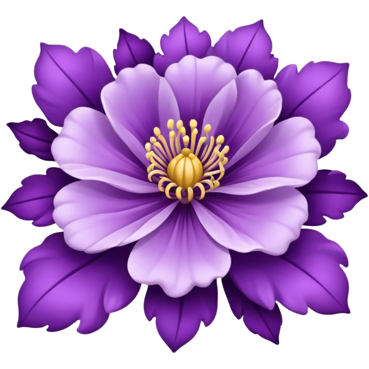rococo regency purple flower emoji