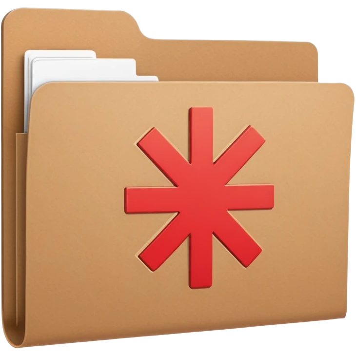 document folder with a plus sign on the cover, representing an additional or other category emoji