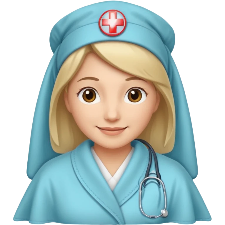 Nurse with blanket emoji