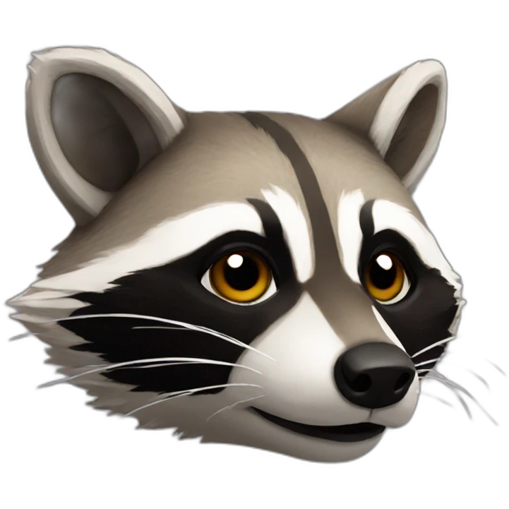 Raccoon head emoji
