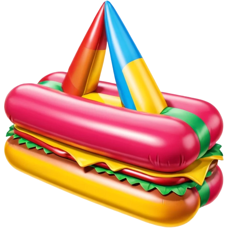  paris SPAM meat jeff koons style inflatable sculpture art painting  emoji