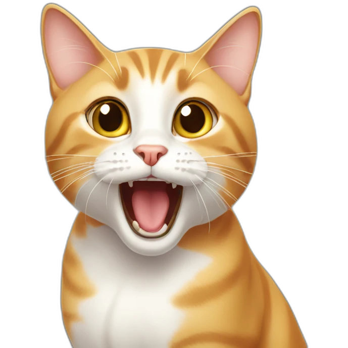surprised cat emoji