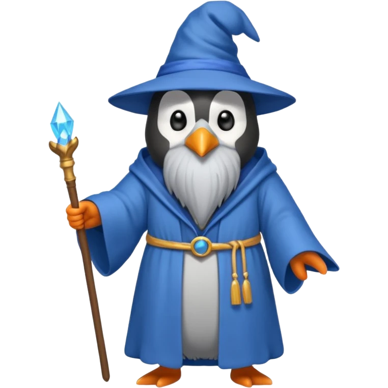 Penguin Wizard emoji