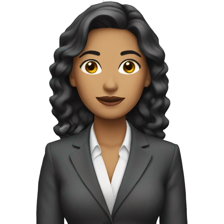 Latina woman in suit emoji