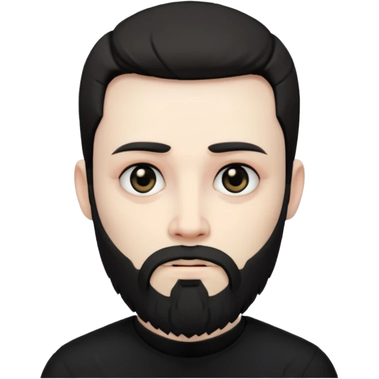 bearded goth emoji