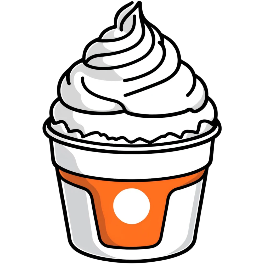 McFlurry dessert cup emoji