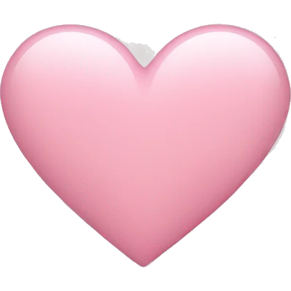 light pink heart  emoji