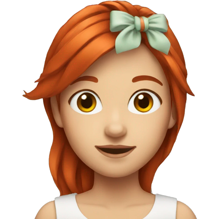 The girl with the red hair emoji