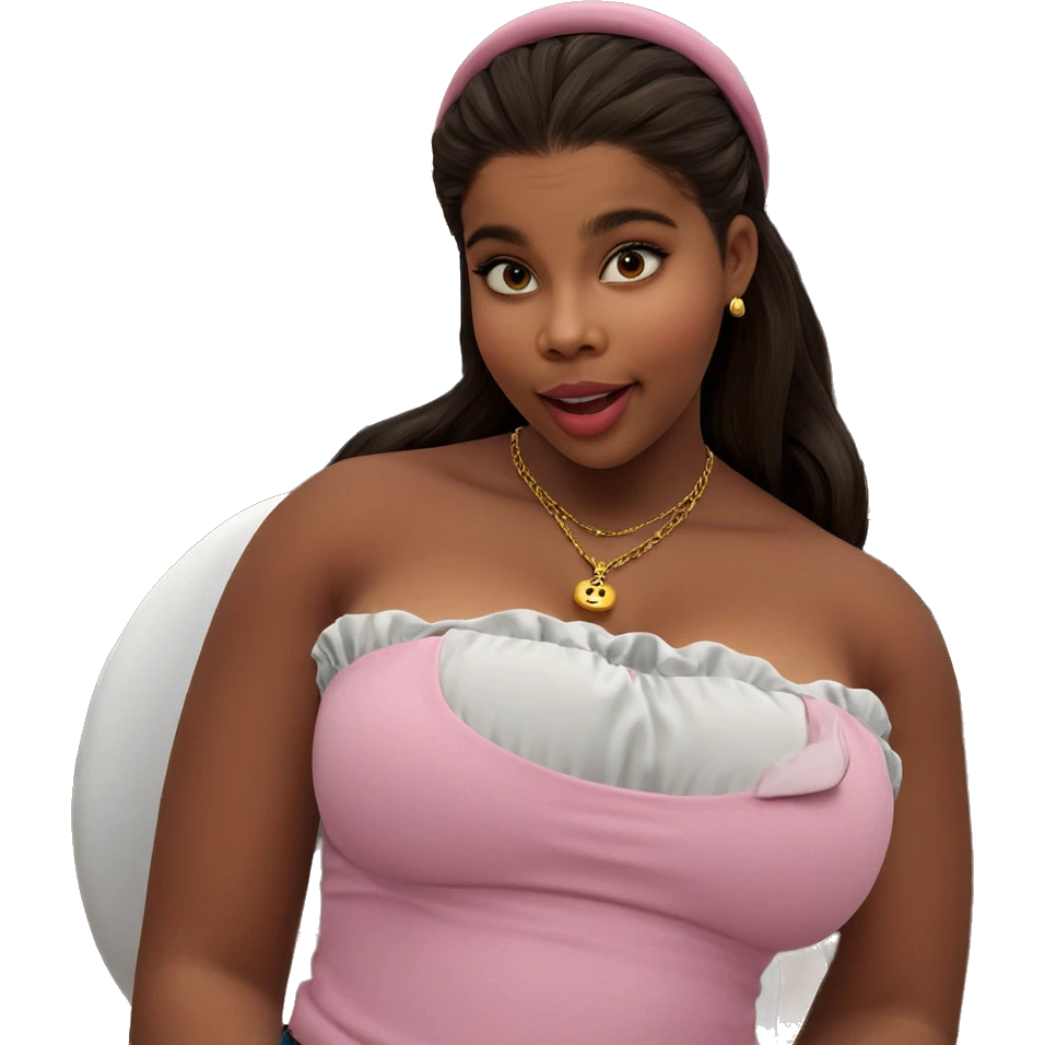 girl with necklace and teapot emoji