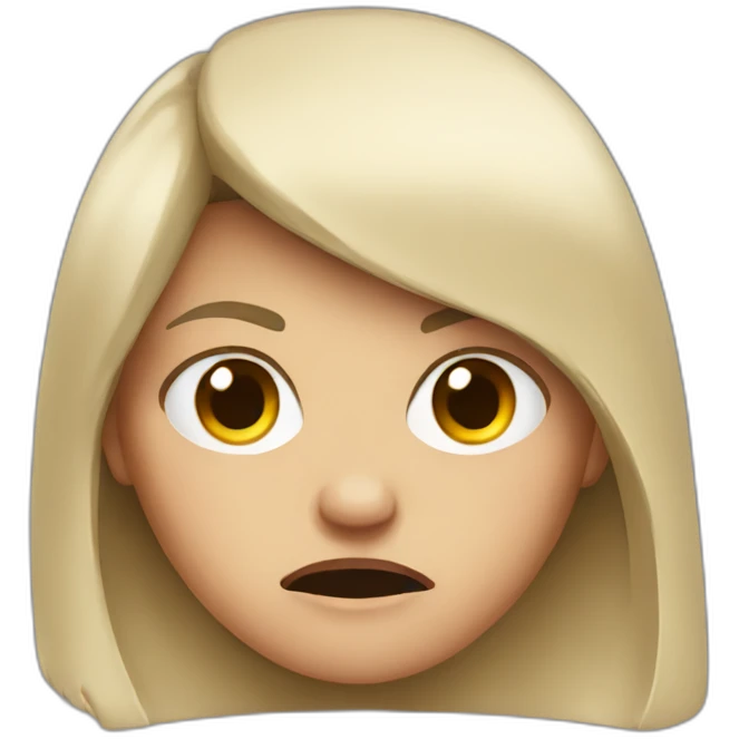 Angry girl emoji