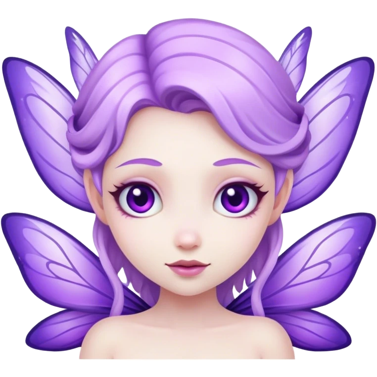 Purple fairy emoji