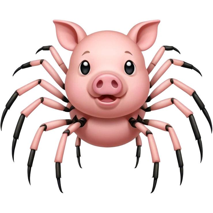 Pig and spider mix emoji