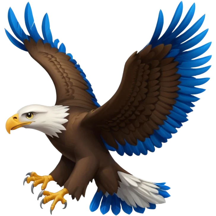 Eagle in blue colour emoji