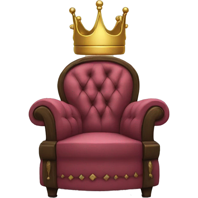 Speech Balloon with Ottoman crown inside emoji