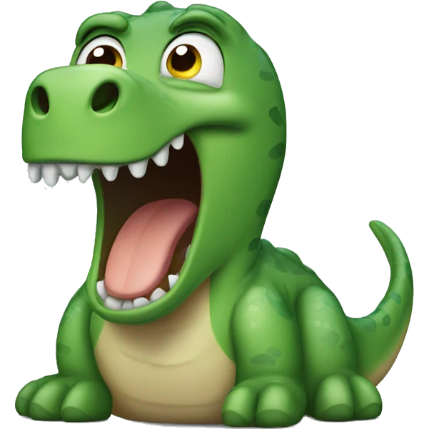 Crying dinosaur  emoji