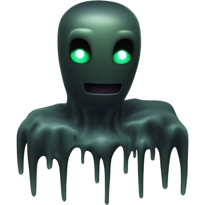 eine mischung aus enderman und slime aust minecraft emoji