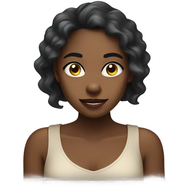 Black girl rolling her eyes  emoji
