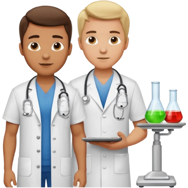 gordo em cima de balança e medico do lado emoji