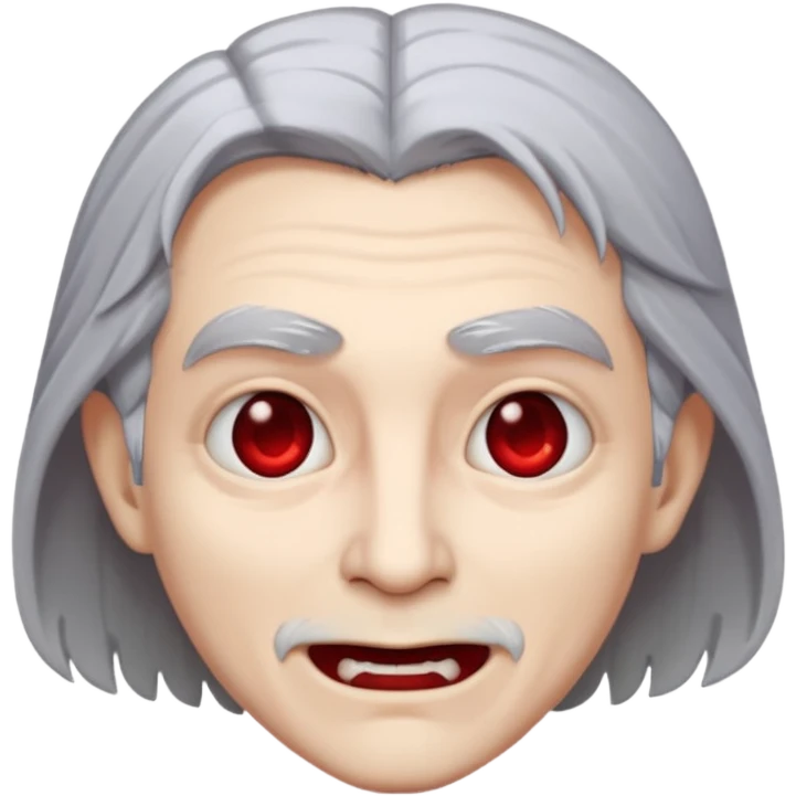 vampire emoji with gray hair emoji