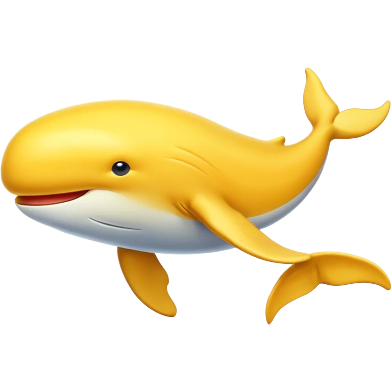 Yellow whale emoji