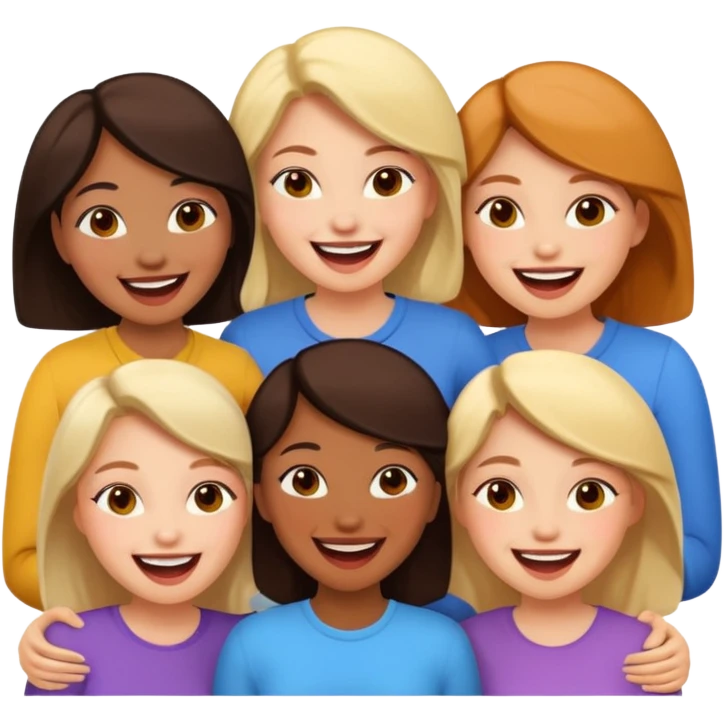 a group of friends who are female emoji