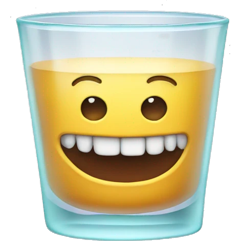dentures in glass cup emoji
