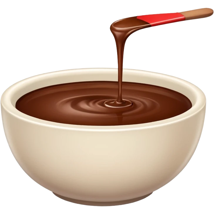 smooth brown liquid in white bowl emoji