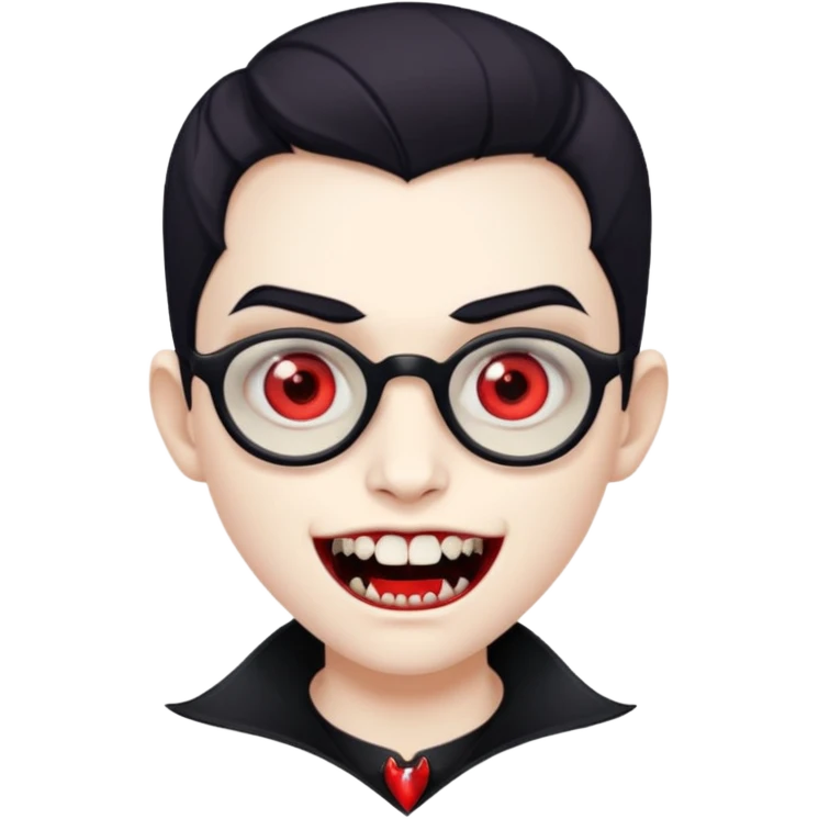 vampire kids with opticals emoji