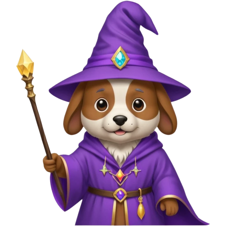 Dog wizard emoji