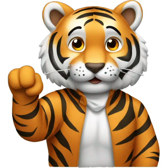 tiger teaching emoji