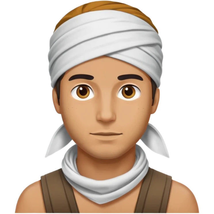 Man with bandana on head emoji