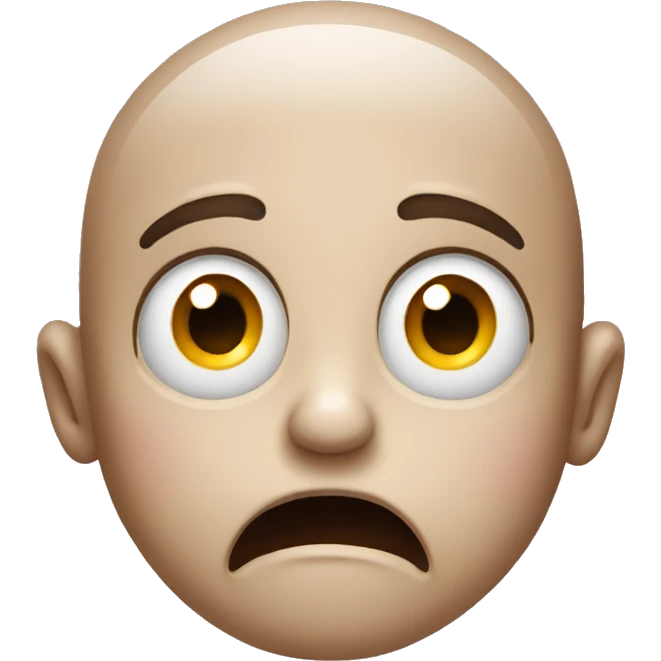Scared face emoji