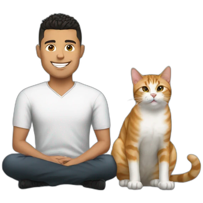 Ronaldo with cat emoji