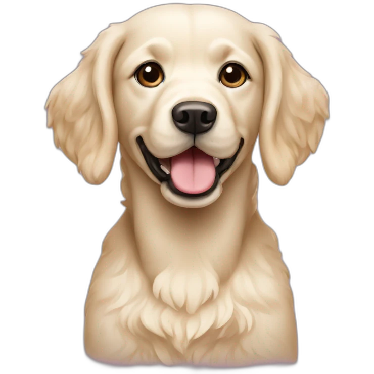Cream labrador poodle mix emoji