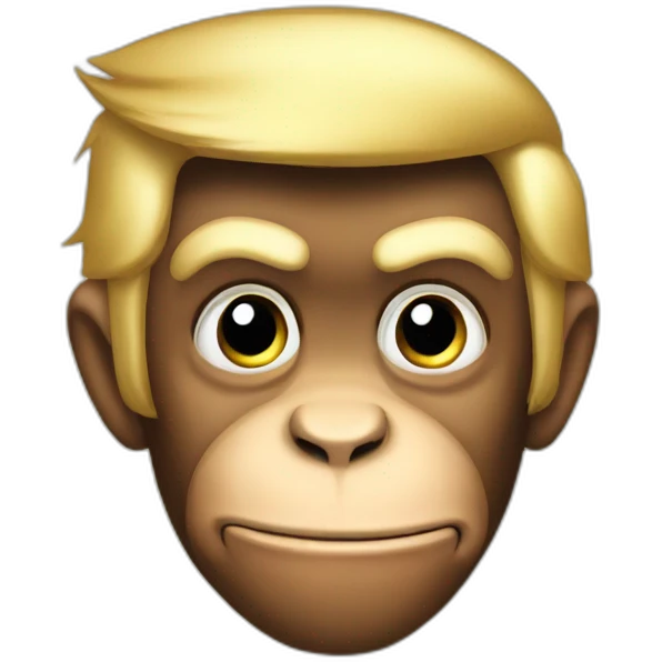 donald trump monkey emoji