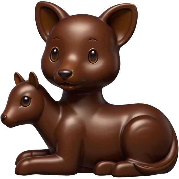 chocolate animal statue emoji