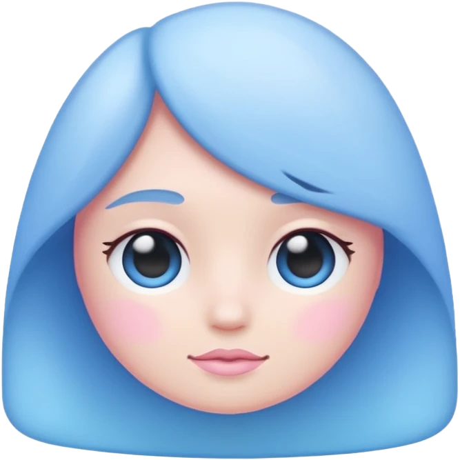 light pink and blue emoji
